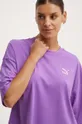 fialová Bavlněné tričko Puma