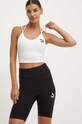 Top Puma Classics Ribbed Crop Top biela 624255