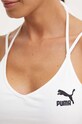 Top Puma Classics Ribbed Crop Top 624255 biela