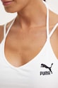 Top Puma Classics Ribbed Crop Top 0 624255 λευκό