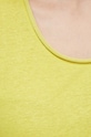 Ľanové tričko Morgan DANIA DANIA.MOJITO žltá