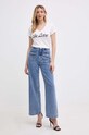 Morgan tricou DLAGON DLAGON.OFF.WHITE alb SS24