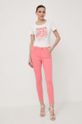 Μπλουζάκι Morgan DOBA DOBA.OFF.WHITE λευκό SS24