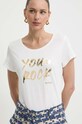Morgan t-shirt DYOU biały DYOU.OFF.WHITE