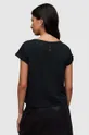 μαύρο Βαμβακερό μπλουζάκι AllSaints Anna