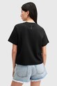 AllSaints t-shirt bawełniany LISA czarny WM635Z