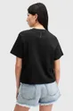 μαύρο Βαμβακερό μπλουζάκι AllSaints LISA