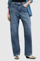AllSaints jeansy MIA CARPENTER turkusowy