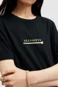 μαύρο Βαμβακερό μπλουζάκι AllSaints PERTA