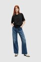 Памучна тениска AllSaints PIPPA черен WM109Z