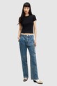 AllSaints tricou din bumbac STEVIE TEE WM526Z negru