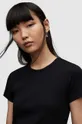 Βαμβακερό μπλουζάκι AllSaints STEVIE μαύρο