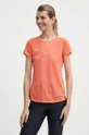 pomarańczowy Mizuno t-shirt do biegania DryAeroFlow