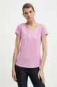 różowy Mizuno t-shirt do biegania Impulse Core Damski