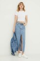 Hollister Co. tricou din bumbac KI339.3491.100 alb SS24