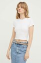 Hollister Co. tricou din bumbac alb KI339.3491.100