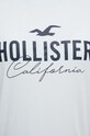Βαμβακερό μπλουζάκι Hollister Co. μπλε KI357.3198.210