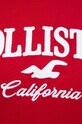 Hollister Co. t-shirt bawełniany KI357.3209.500 czerwony