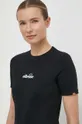 μαύρο Βαμβακερό μπλουζάκι Ellesse Beckana Tee