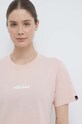 Бавовняна футболка Ellesse рожевий SGP16453