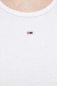 Top Tommy Jeans DW0DW17382 λευκό