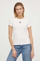 Tommy Jeans t-shirt DW0DW17881 beżowy SS25