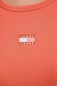 Tommy Jeans t-shirt DW0DW17881 pomarańczowy