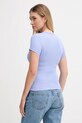 Tommy Jeans t-shirt DW0DW17881 fioletowy SS25