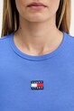 Tommy Jeans tričko dámské bavlněné s elastanem DW0DW17881 modrá