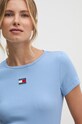 Îmbrăcăminte Tommy Jeans tricou DW0DW17881 albastru