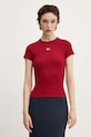 Tommy Jeans t-shirt bordowy DW0DW17881