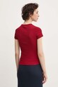 Odzież Tommy Jeans t-shirt DW0DW17881 bordowy