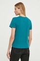 Ρούχα Βαμβακερό μπλουζάκι Tommy Jeans DW0DW17828 τιρκουάζ