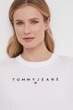Хлопковая футболка Tommy Jeans DW0DW17836 белый SS24