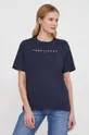 Tommy Jeans t-shirt in cotone blu navy