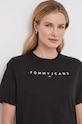 Tommy Jeans tricou din bumbac DW0DW17836 negru SS24