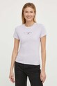 Tommy Jeans t-shirt DW0DW18140 fioletowy SS24