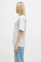 Carhartt WIP t-shirt bawełniany S/S American Script T-Shirt I032218.482XX szary SS24