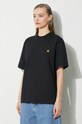 Pamučna majica Carhartt WIP S/S American Script T-Shirt crna I032218.89XX