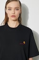 Carhartt WIP tricou din bumbac S/S American Script T-Shirt I032218.89XX negru