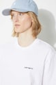 Хлопковая футболка Carhartt WIP S/S Script Embroidery T-S I032293.00AXX белый