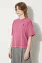 różowy Carhartt WIP t-shirt bawełniany S/S Nelson T-Shirt