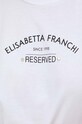 Elisabetta Franchi t-shirt bawełniany MA02342E2 biały
