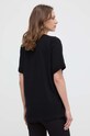Elisabetta Franchi t-shirt bawełniany MA02342E2 czarny SS24