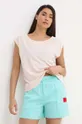 roza Homewear majica kratkih rukava Calvin Klein Underwear Ženski