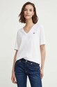 Lacoste tricou din bumbac alb TF7300
