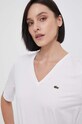 Хлопковая футболка Lacoste белый TF7300