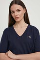 Хлопковая футболка Lacoste тёмно-синий TF7300