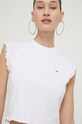 Top Tommy Jeans bílá DW0DW17884