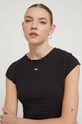 Tommy Jeans tricou negru DW0DW17888